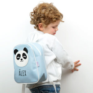 Mochila Guardería Panda Azul Personalizada
