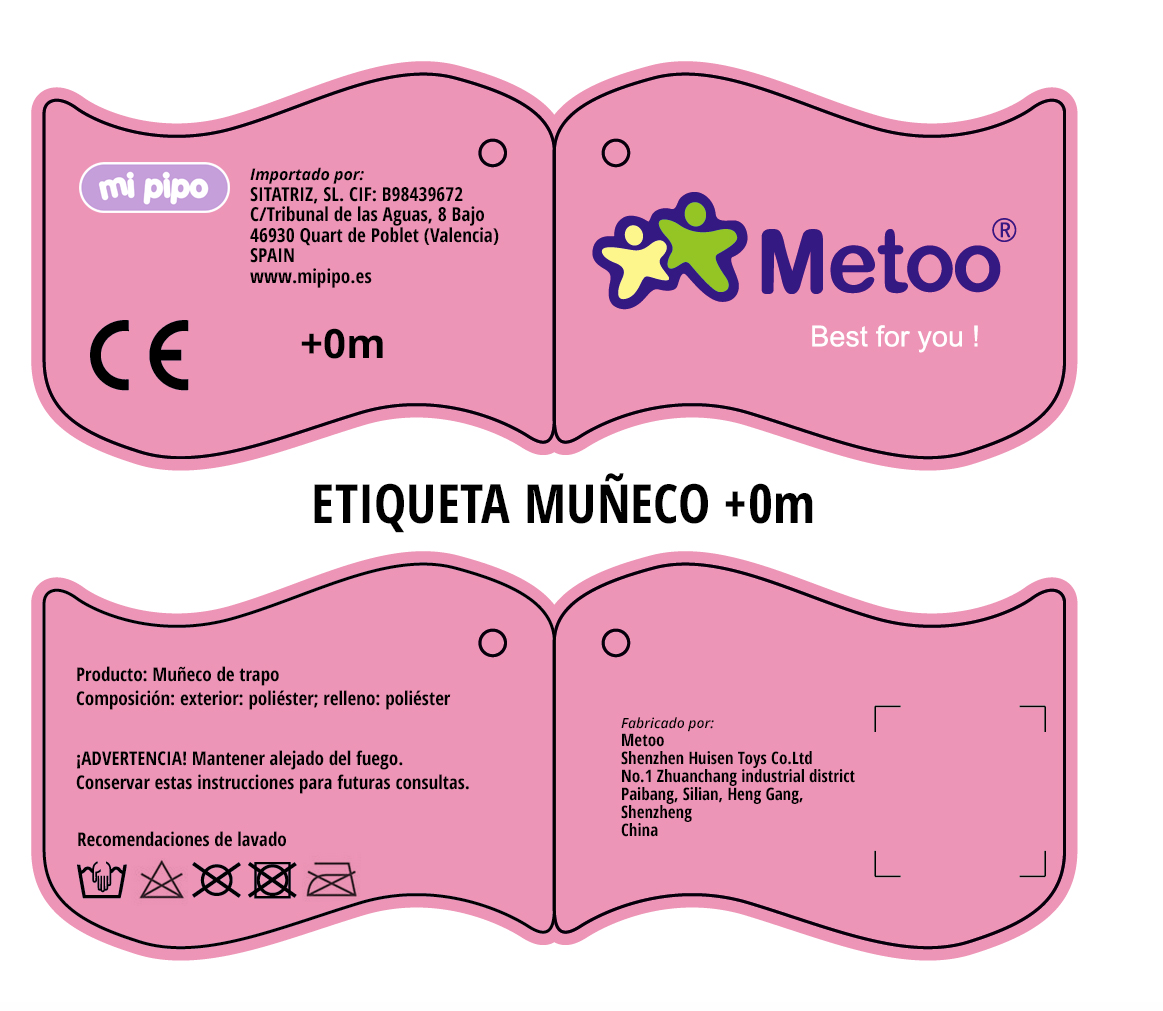 Cajita Muñeca Metoo + Colonia Personalizada Ángel Rosa - Imagen 5