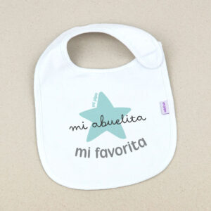 Babero Blanco Divertido Mi Abuelita mi favorita