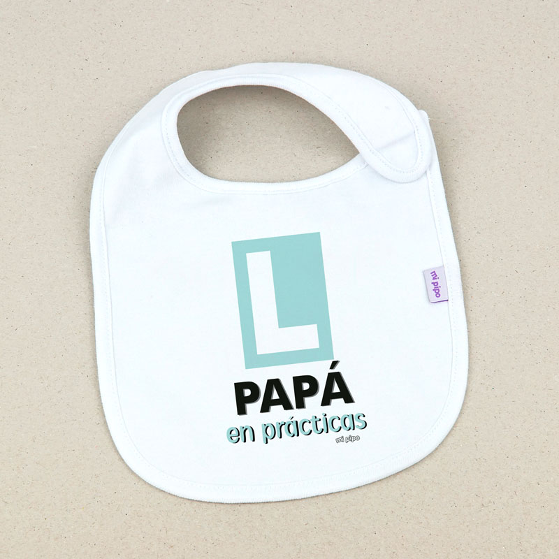 Babero Blanco Divertido (texto) en prácticas - Imagen 3