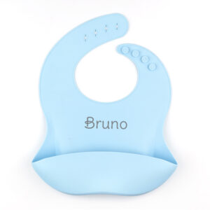 Babero de Silicona Personalizado, color a elegir