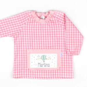 Babi con Bolsillo Personalizado Globo Rosa