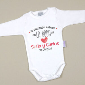 Body Divertido Yo también estuve en la Boda de (texto)