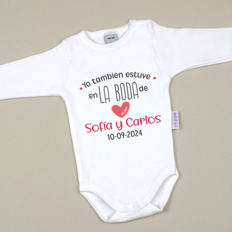 Body Divertido Yo también estuve en la Boda de (texto)
