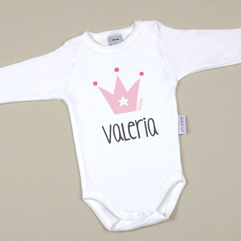 Body Personalizado Corona Rosa