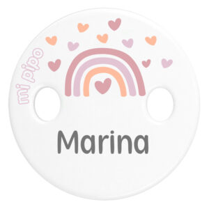 Sujetachupetes Personalizado Deco Arcoíris Blush