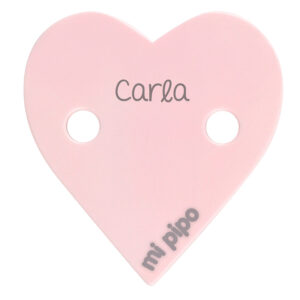 Sujetachupetes Personalizado Corazón Rosa