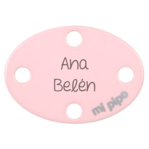 Sujetachupetes Personalizado Ovalado Rosa
