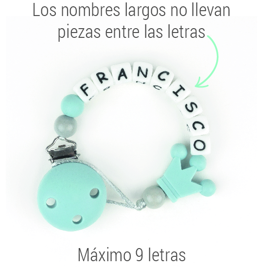 Chupetero de Silicona Personalizado Arcoíris Beige - Imagen 5