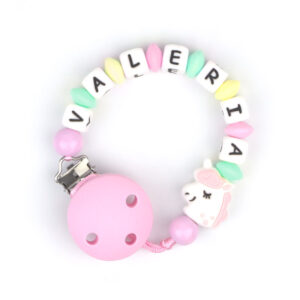 Chupetero de Silicona Personalizado Unicornio