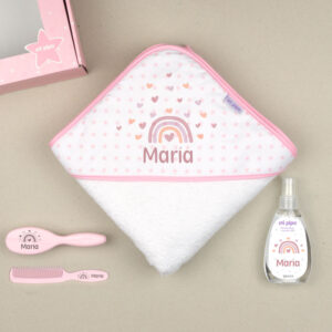 Cajita al Agua Personalizada Arcoíris Blush