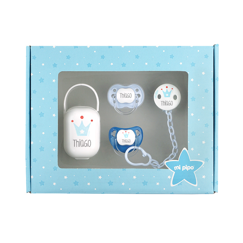 Cajita Mis Imprescindibles Personalizada Corona Azul