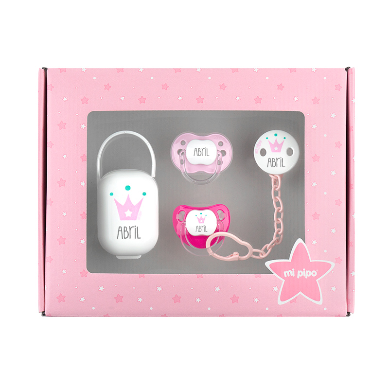 Cajita Mis Imprescindibles Personalizada Corona Rosa