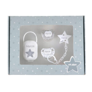 Cajita Mis Imprescindibles Personalizada Baby Gris