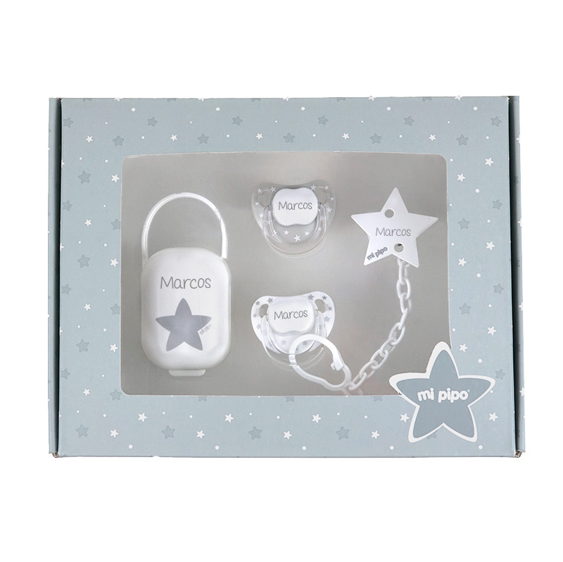 Cajita Mis Imprescindibles Personalizada Baby Gris