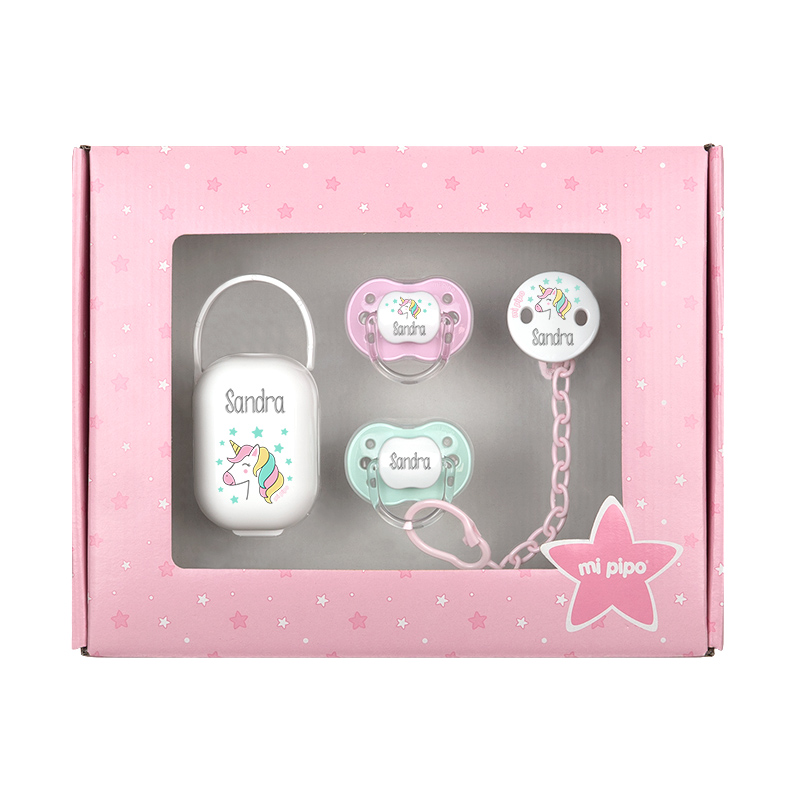 Cajita Mis Imprescindibles Personalizada Unicornio Rosa