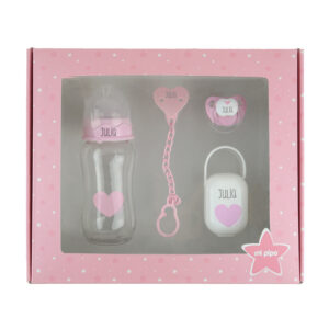 Cajita My Basics 300 Personalizada Corazón Rosa