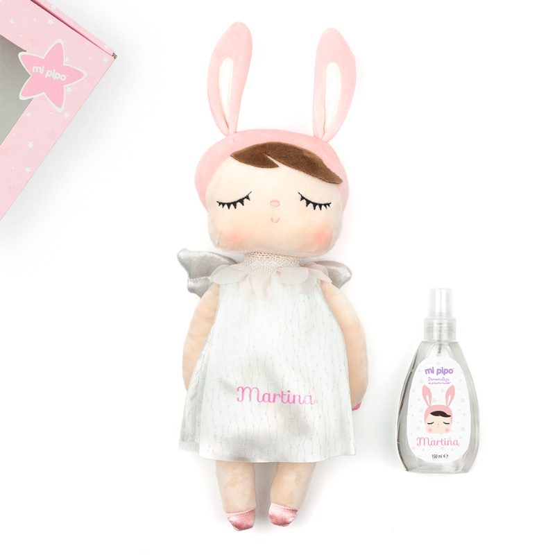 Cajita Muñeca Metoo + Colonia Personalizada Ángel Rosa - Imagen 2