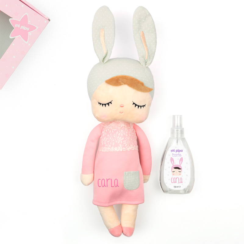 Cajita Muñeca Metoo + Colonia Personalizada Rosa