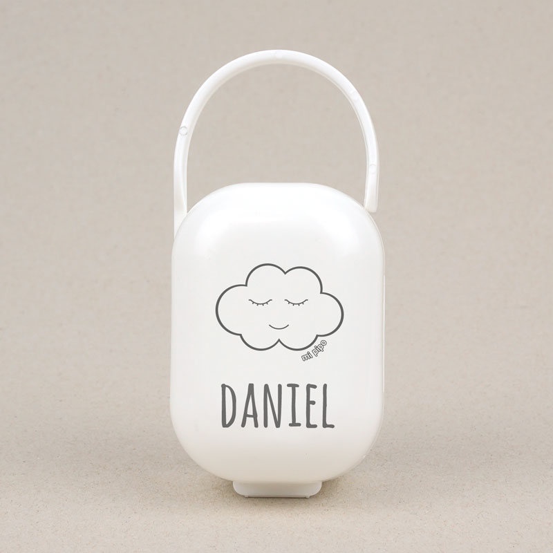 Cajita Portachupetes personalizada Nube, color a elegir
