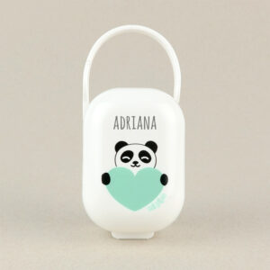 Cajita Portachupetes Personalizada Deco Panda