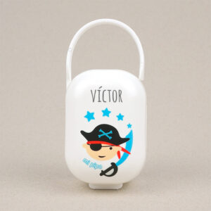 Cajita Portachupetes Personalizada Deco Pirata