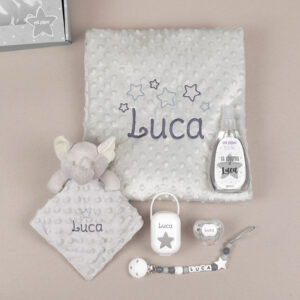Cajita Sweet Personalizada Elefante Gris