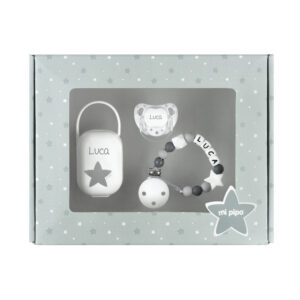 Cajita Top Personalizada Baby Gris