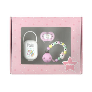 Cajita Top Personalizada Unicornio Rosa