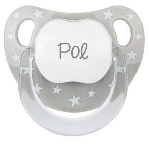 Chupete Personalizado Baby Chic Gris