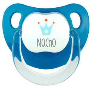 Chupete Personalizado Baby Deco Corona Denim