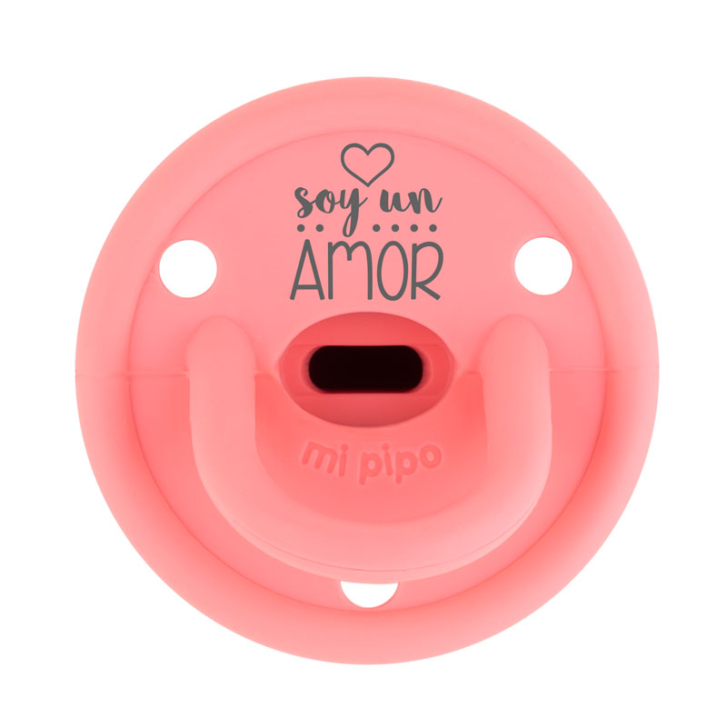 Chupete Gummy Divertido Soy un amor, color a elegir
