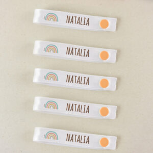5 Cintas reutilizables para colgar ropa Personalizadas Arcoíris Soft