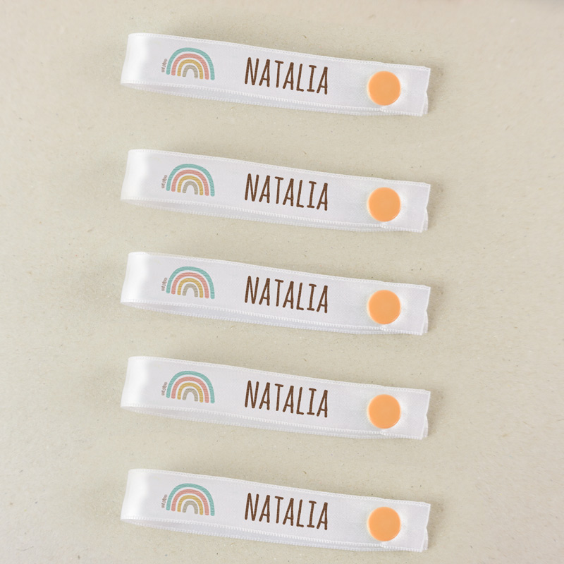 5 Cintas reutilizables para colgar ropa Personalizadas Arcoíris Soft