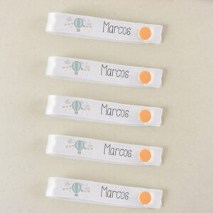 5 Cintas reutilizables para colgar ropa Personalizadas Globo