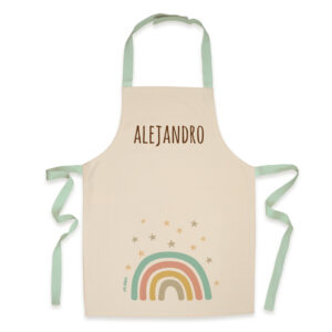 Delantal Infantil Personalizado Arcoíris Soft