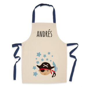 Delantal Infantil Personalizado Pirata