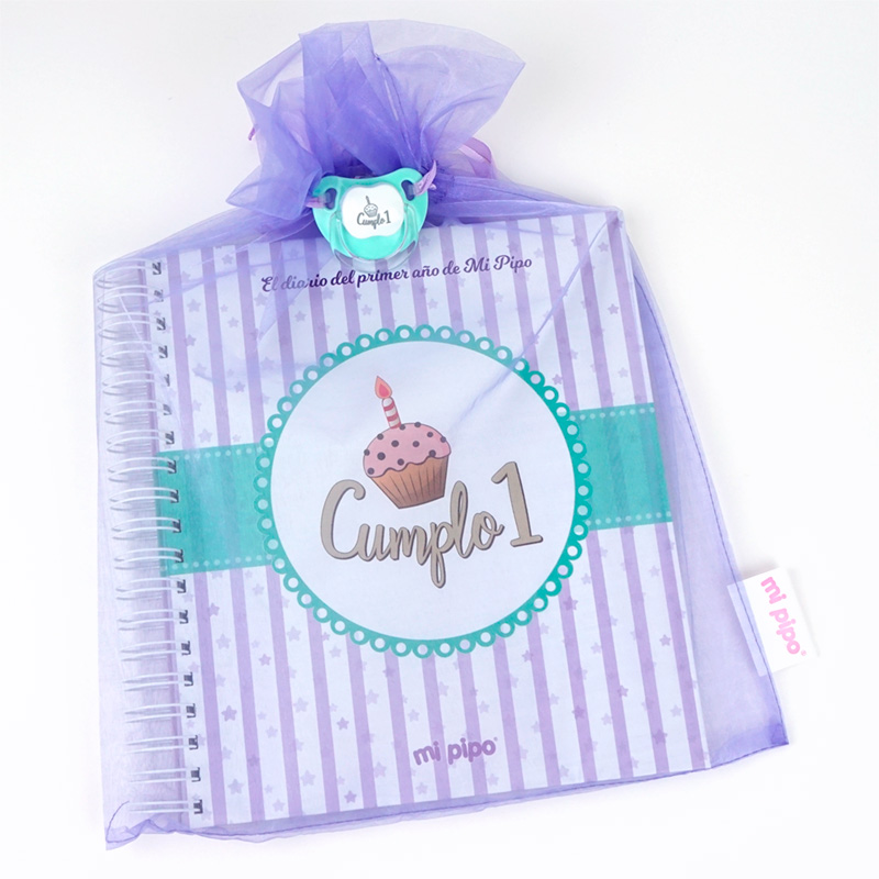Diario del Primer Año de Mi Pipo con Regalo de Chupete - Imagen 2
