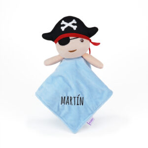 Dou Dou Sonajero Pirata Azul Personalizado