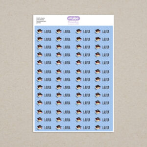 52 Etiquetas termoadhesivas para prendas personalizadas Pirata