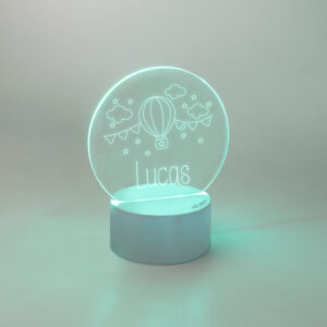 Lamparita Led Personalizada Redonda Globo