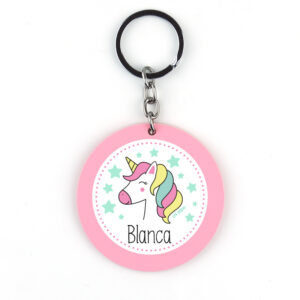 Llavero Metacrilato personalizado Unicornio