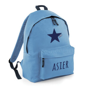 Mochila Junior Personalizada Azul