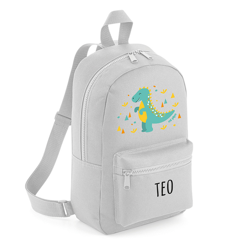 Mochila Medium Personalizada Dinosaurio, color a elegir - Imagen 4