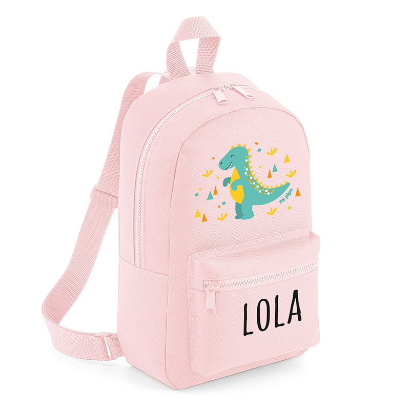 Mochila Medium Personalizada Dinosaurio, color a elegir - Imagen 6