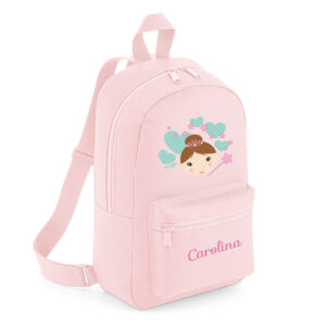 Mochila Medium Personalizada Hada, color a elegir