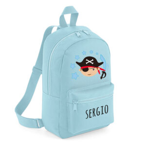 Mochila Medium Personalizada Pirata, color a elegir