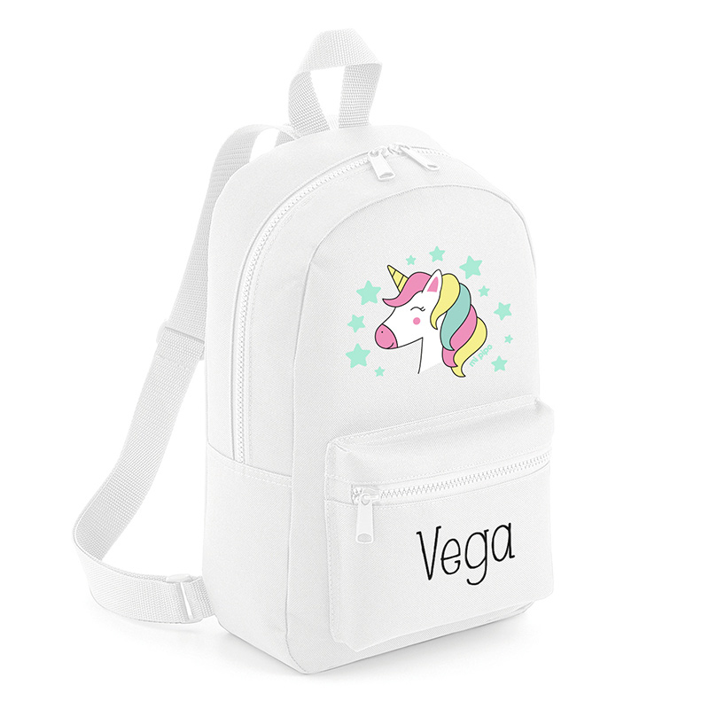 Mochila Medium Personalizada Unicornio, color a elegir - Imagen 3