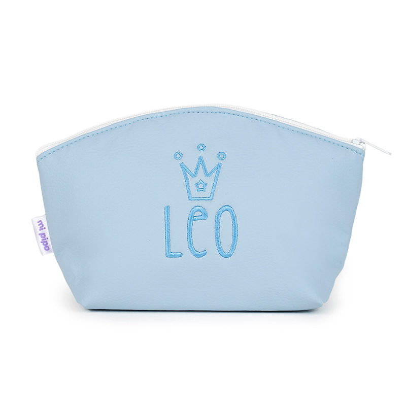 Neceser Polipiel Personalizado Azul, dibujo opcional
