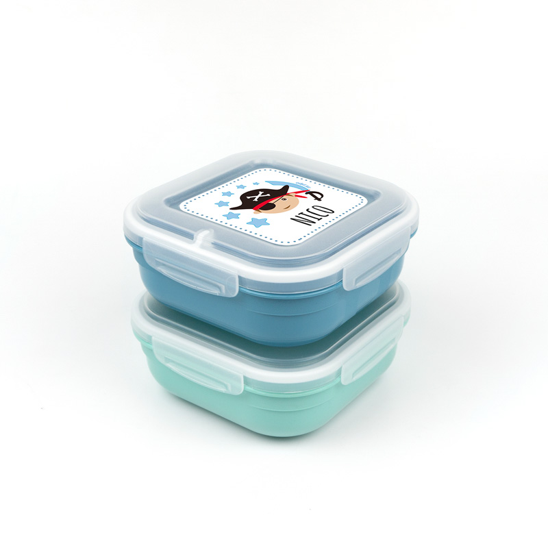 Pack 2 Fiambreras herméticas Personalizadas Dinosaurio y Pirata - Imagen 3